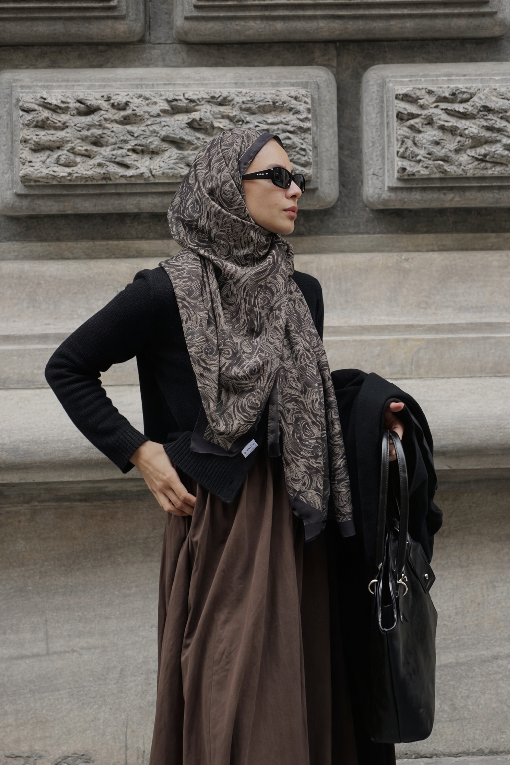 Khadija Printer Hijab