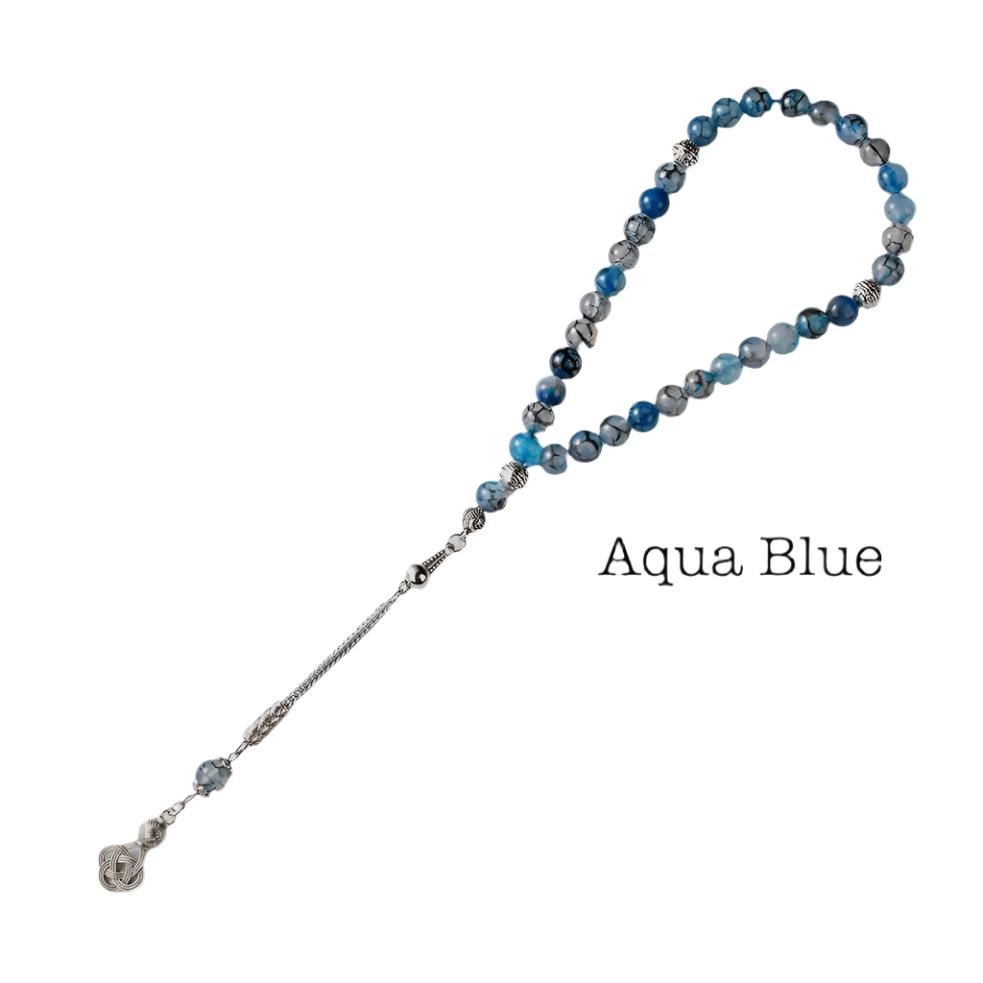 Agate 33 Tesbih-Gümüş