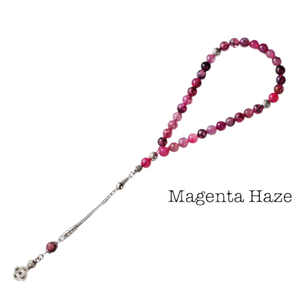 Agate 33 Tesbih-Gümüş
