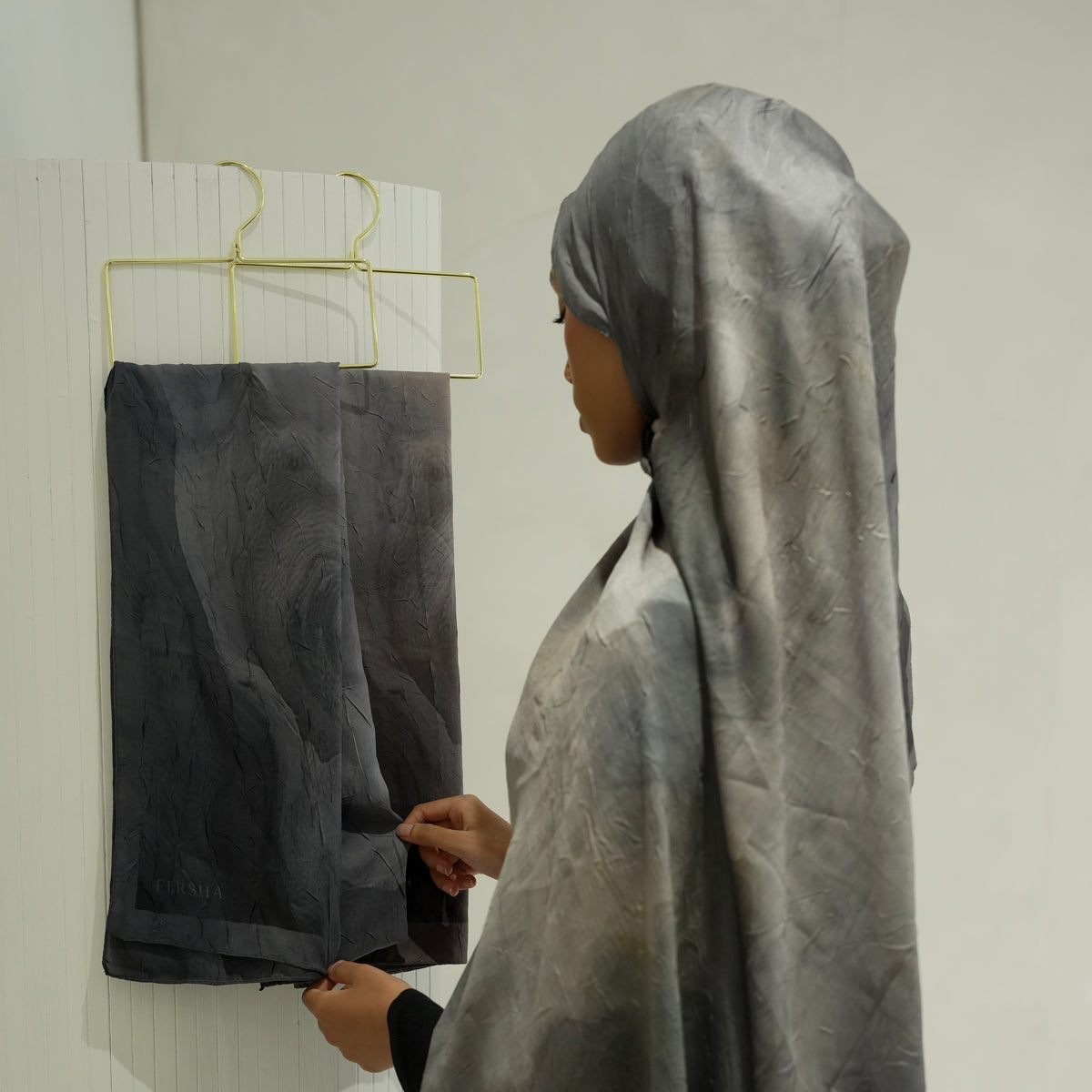 Marble Sahara Crushed Hijab Nature
