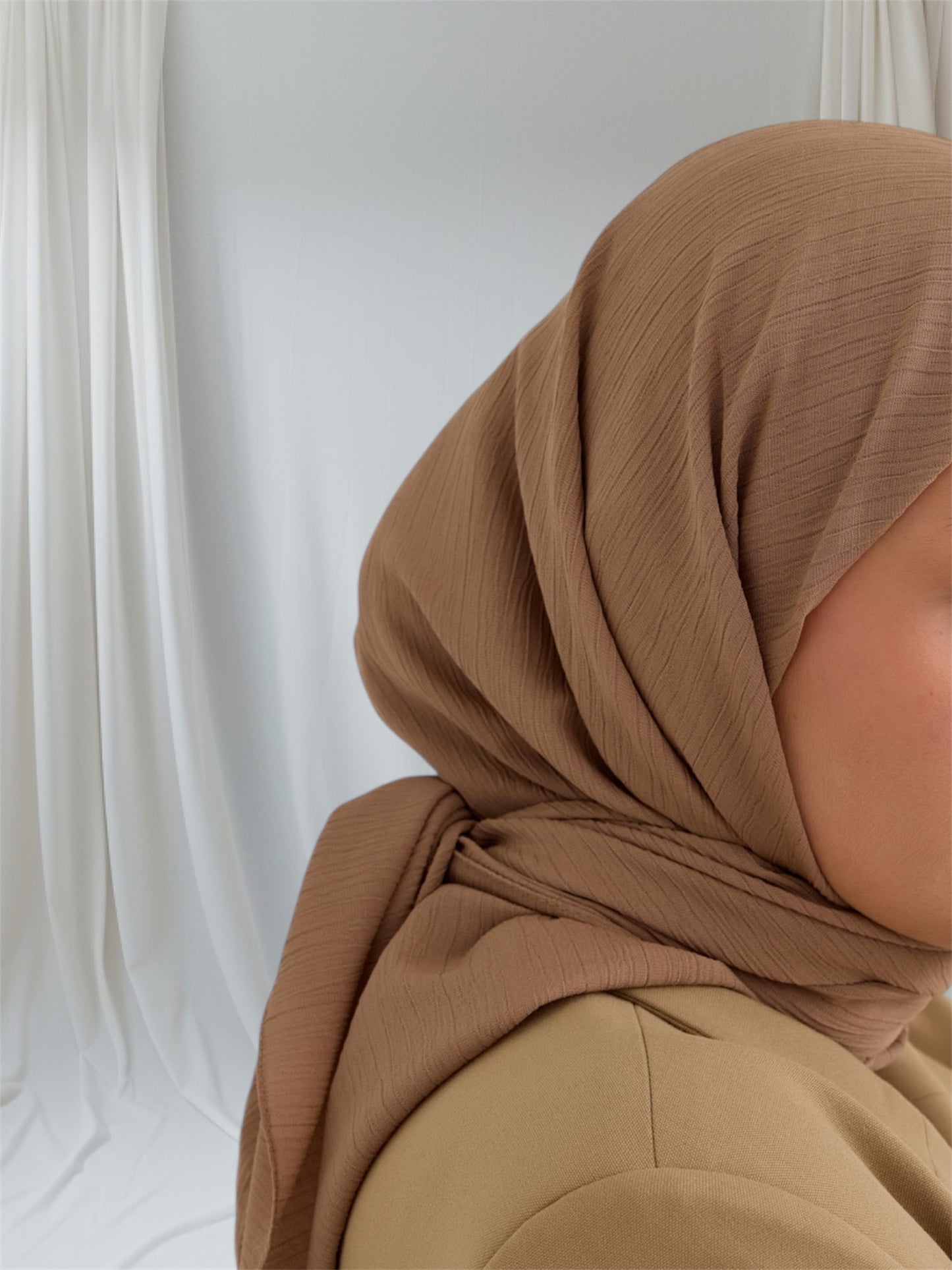 Soft Crinkle Square Hijab