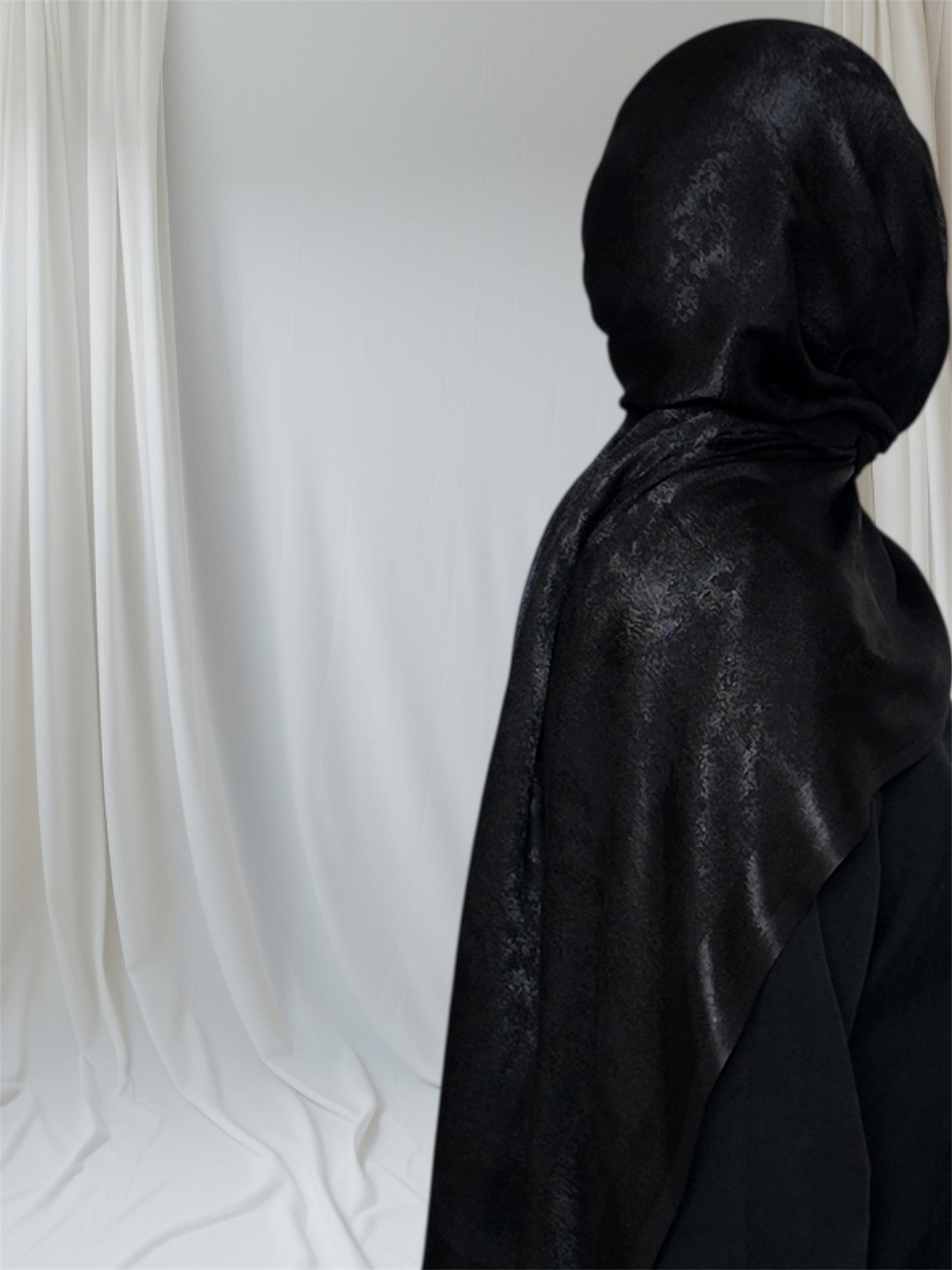 Shimmering Stain Effect Long Hijab