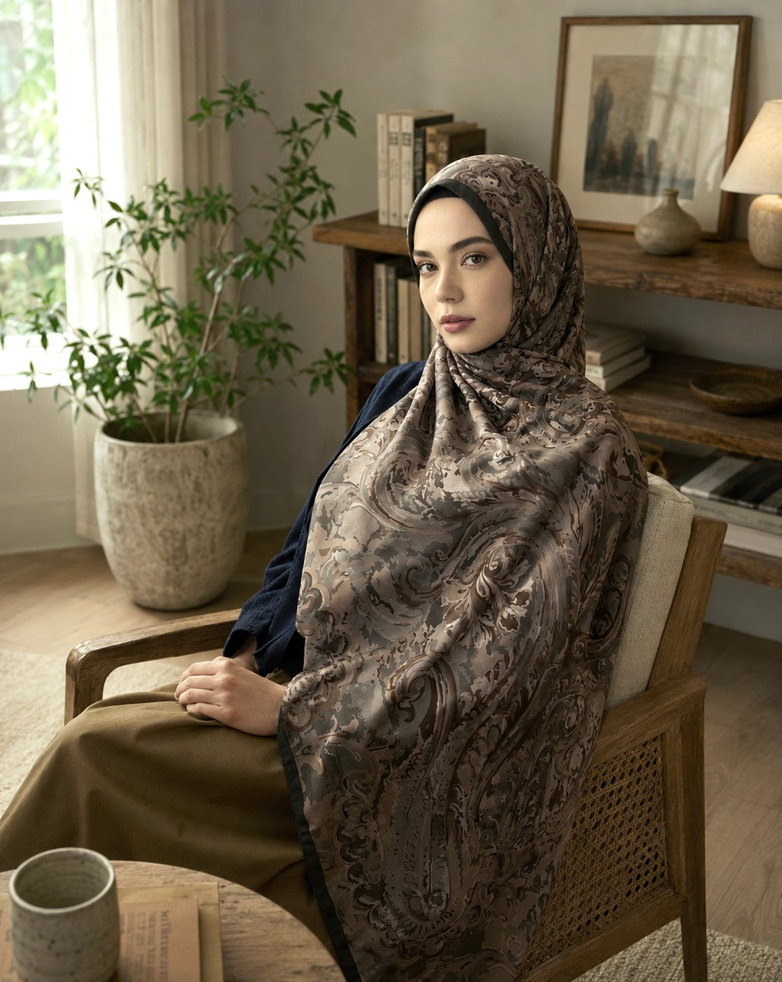 Warda Paisley print Hijab