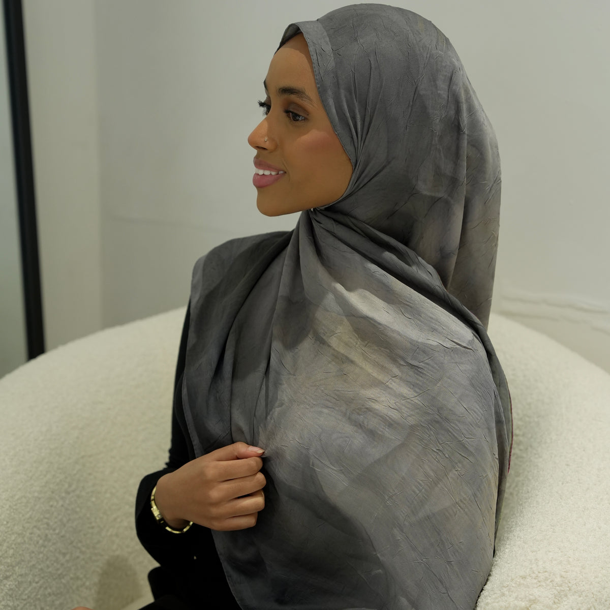 Marble Sahara Crushed Hijab Nature