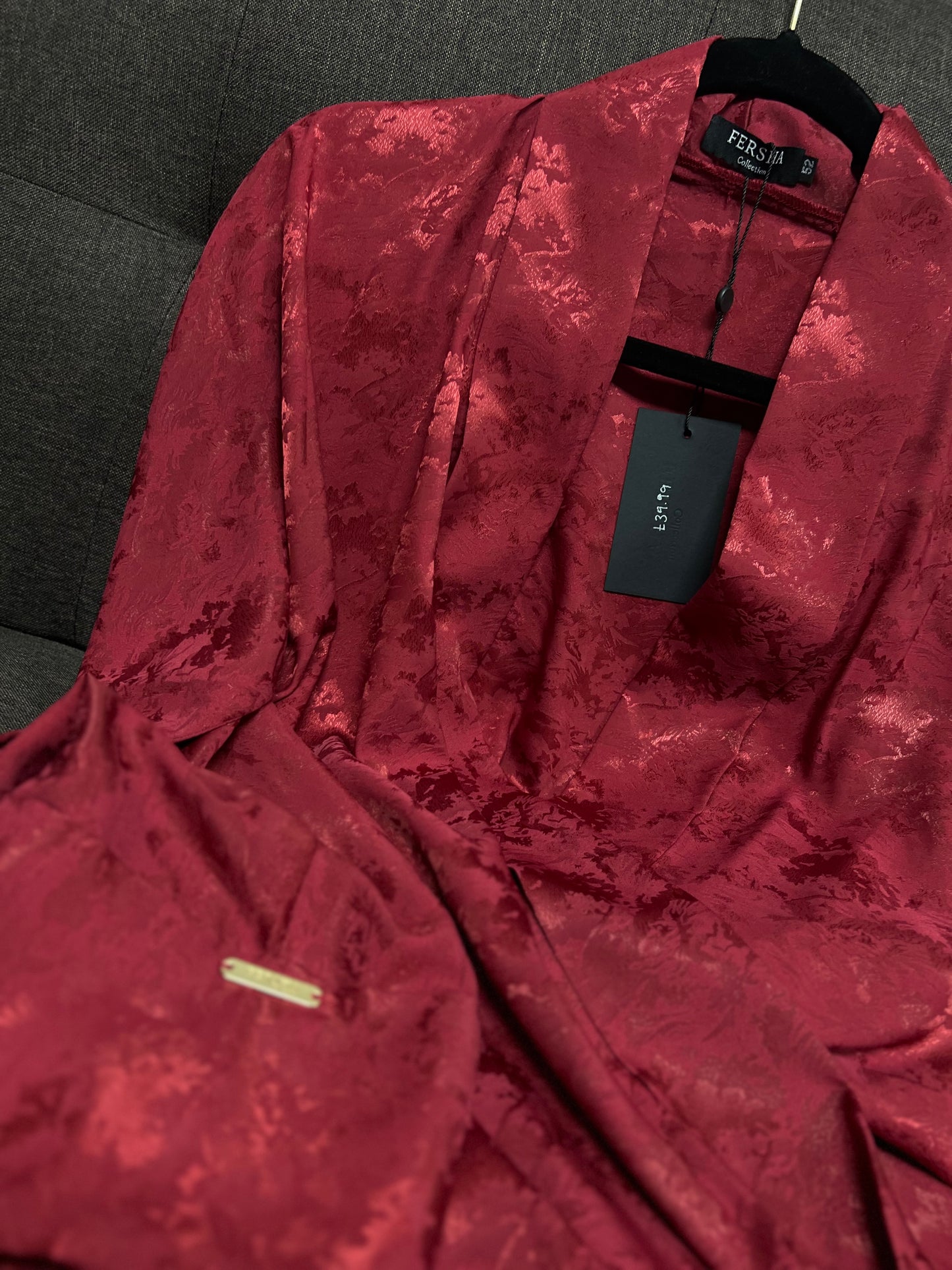 Fiza Jacquard Kimono with Pockets