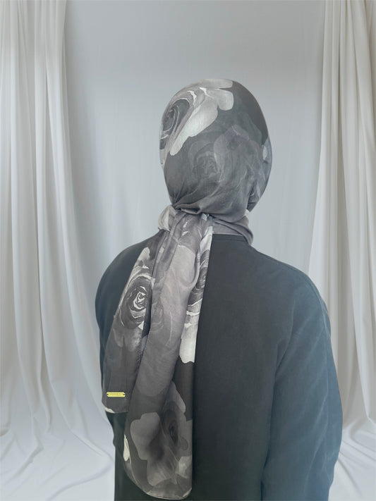 Khadija Rose Cotton Print -Long