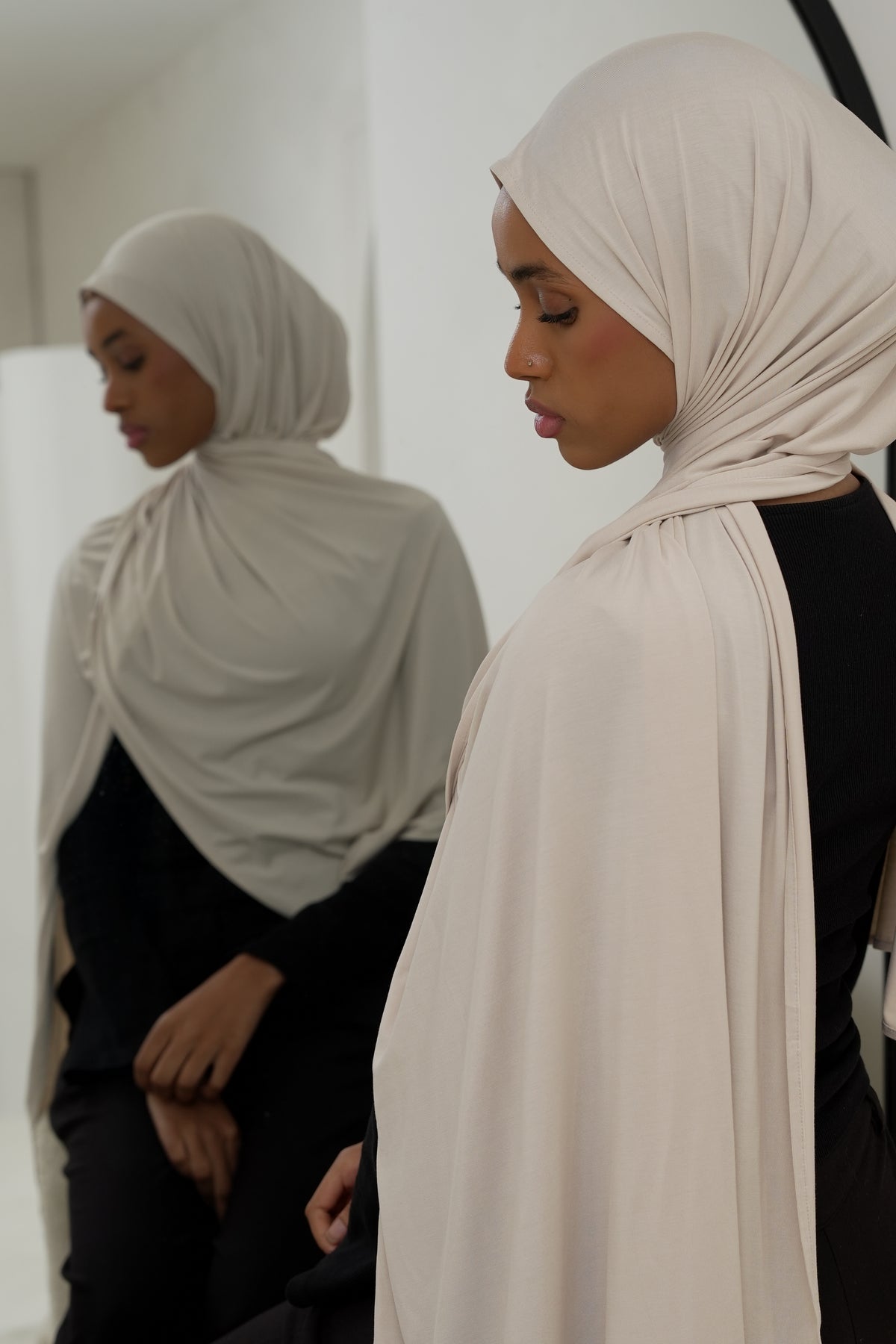 Bamboo Jersey Hijab Butter Cream