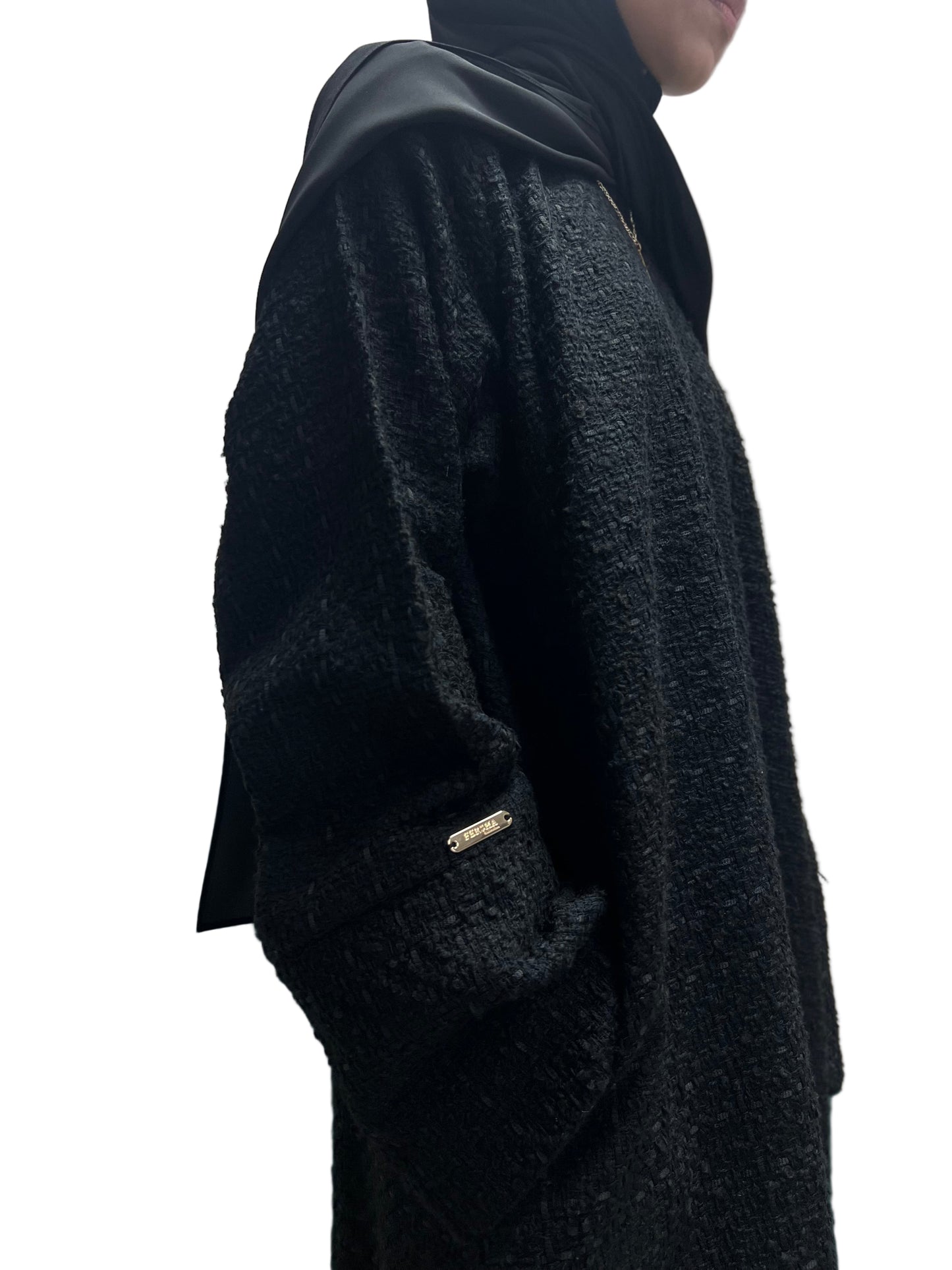 Noor Tweed Abaya - with pockets