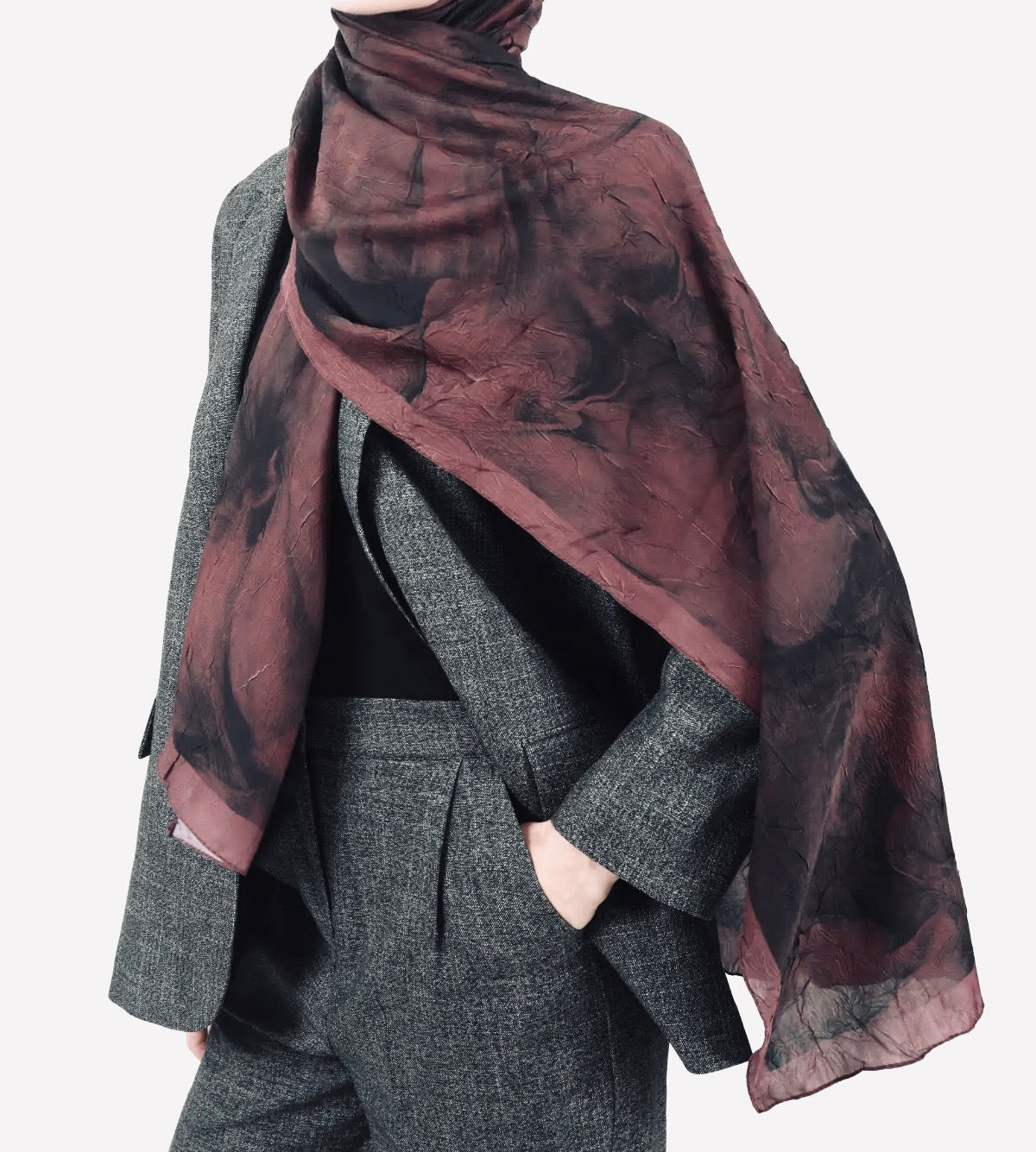 Halima Crushed Bamboo Hijab