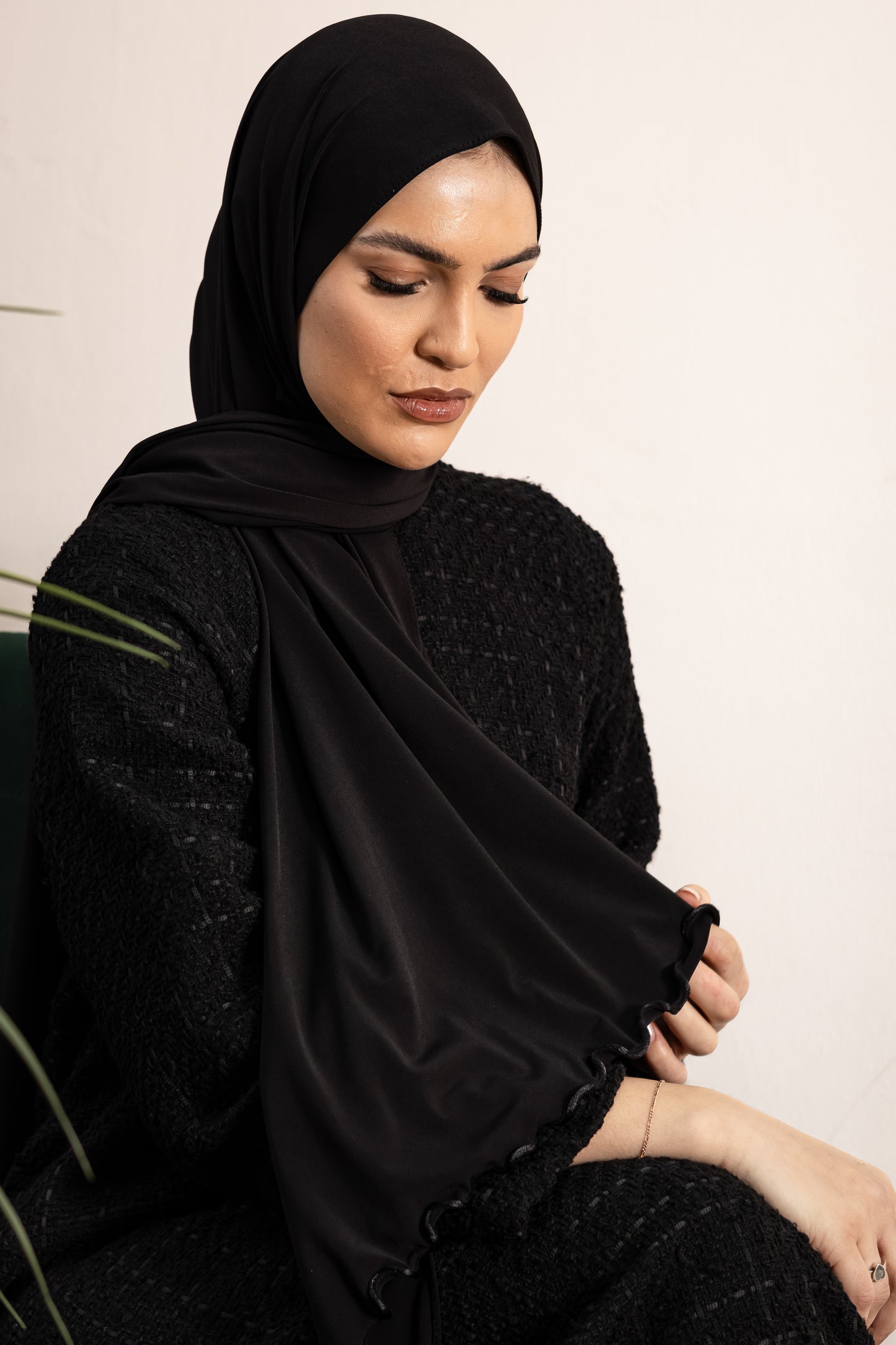 Luxury Liquid Jersey Long Hijab Frill