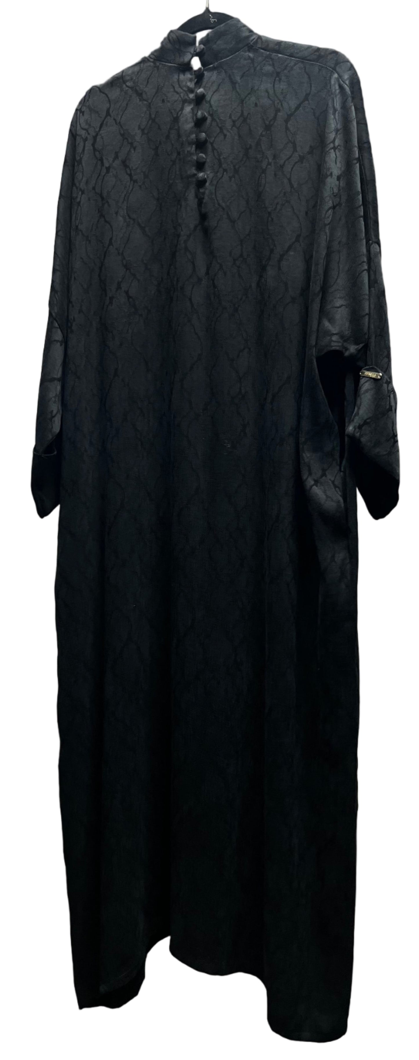 Jasmin Kupra Abaya with Pockets Black