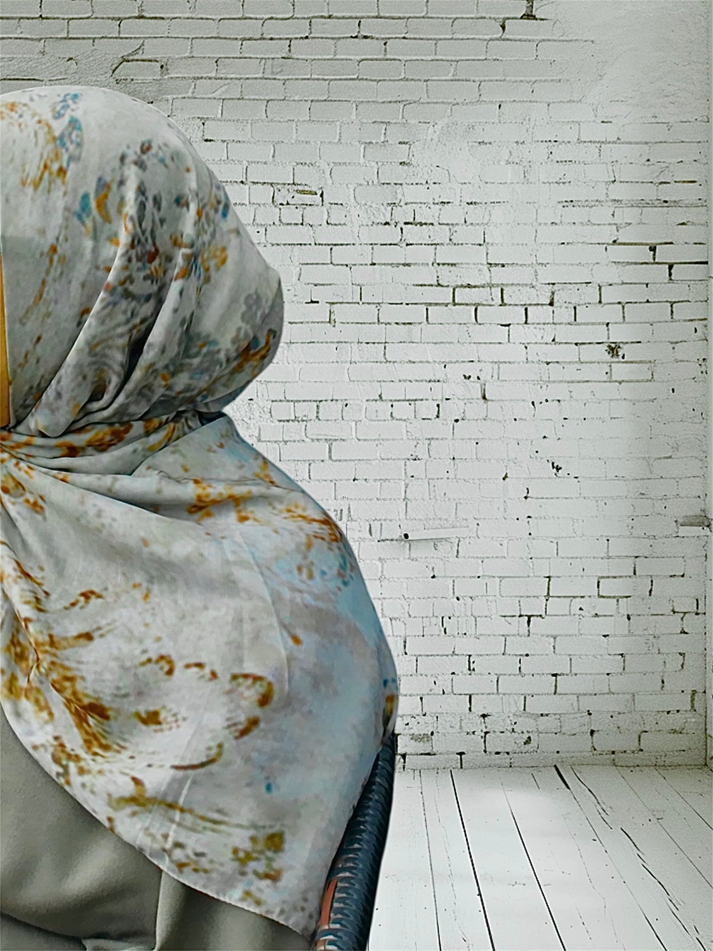 Raina Vintage Cotton Print Long