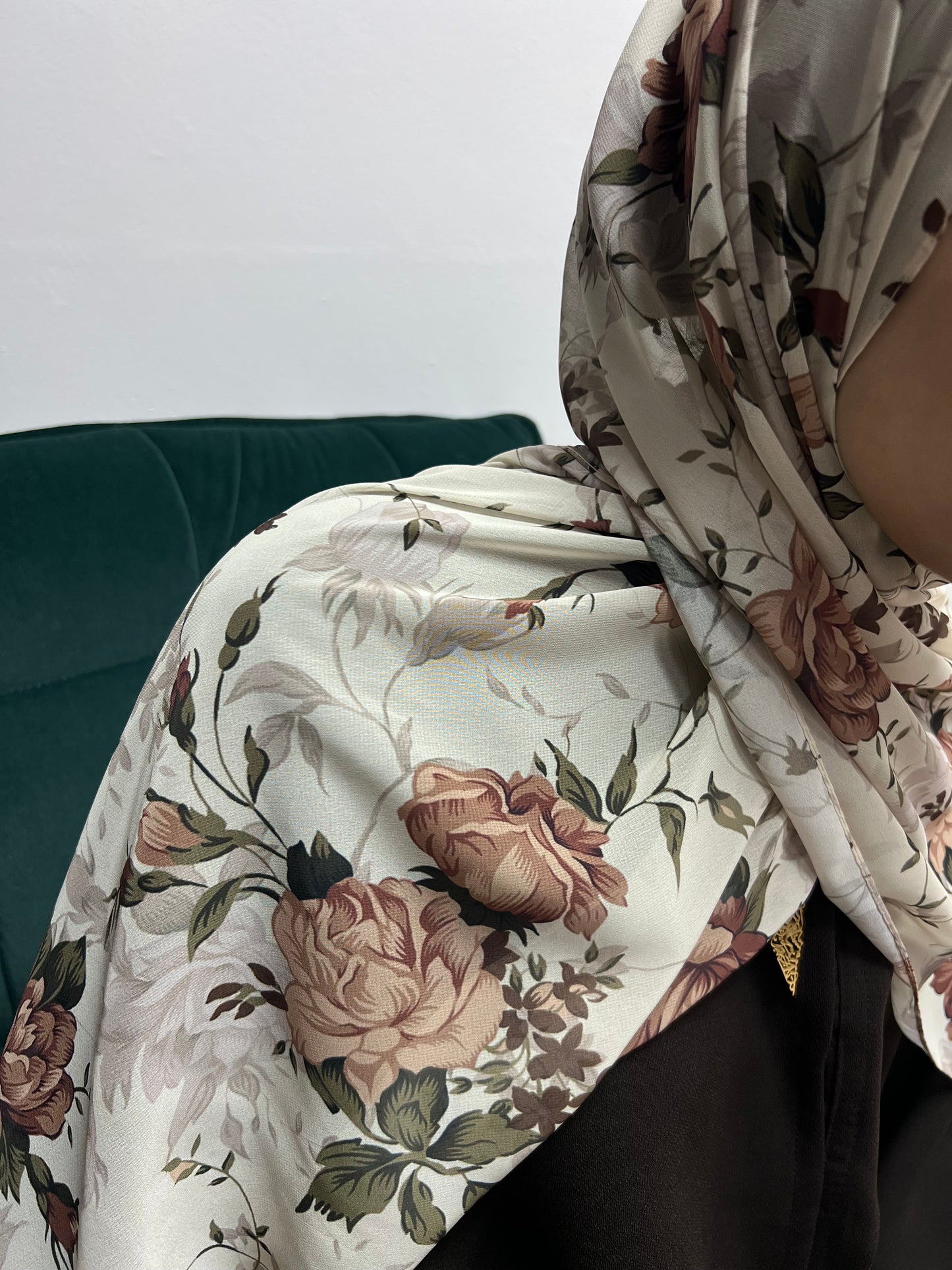 Fatima Floral Print Turkish Chiffon Hijab Mini
