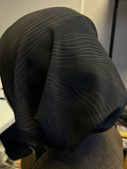 Maariyah Leaf Print Turkish Chiffon Hijab Mini