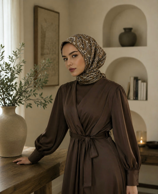 Emani Floral Square Hijab