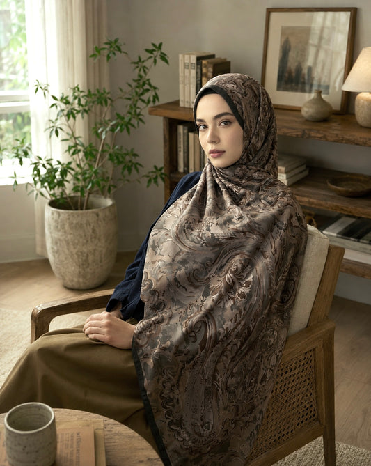 Warda Paisley print Hijab