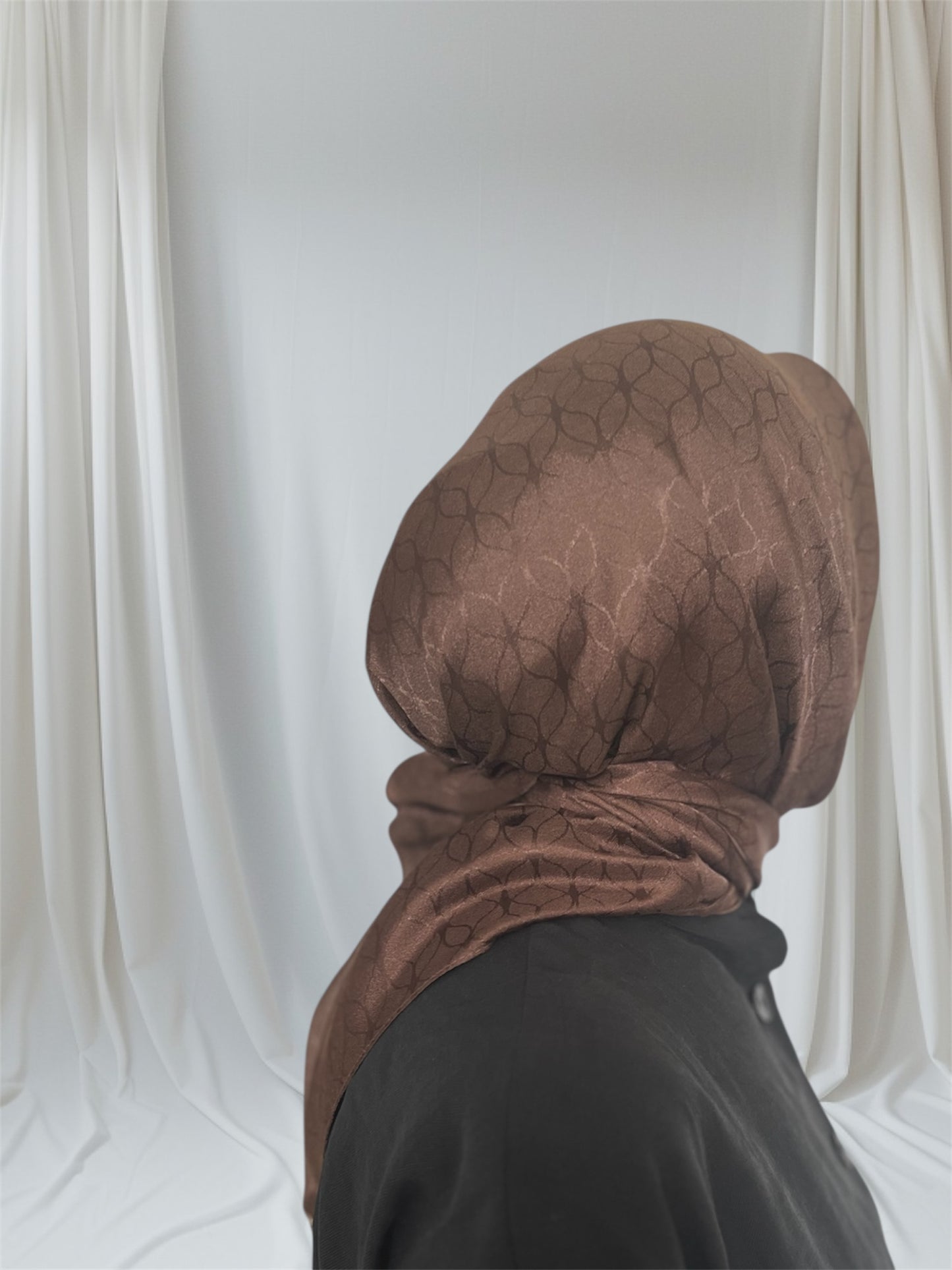 Petal Jacquard Square Hijab