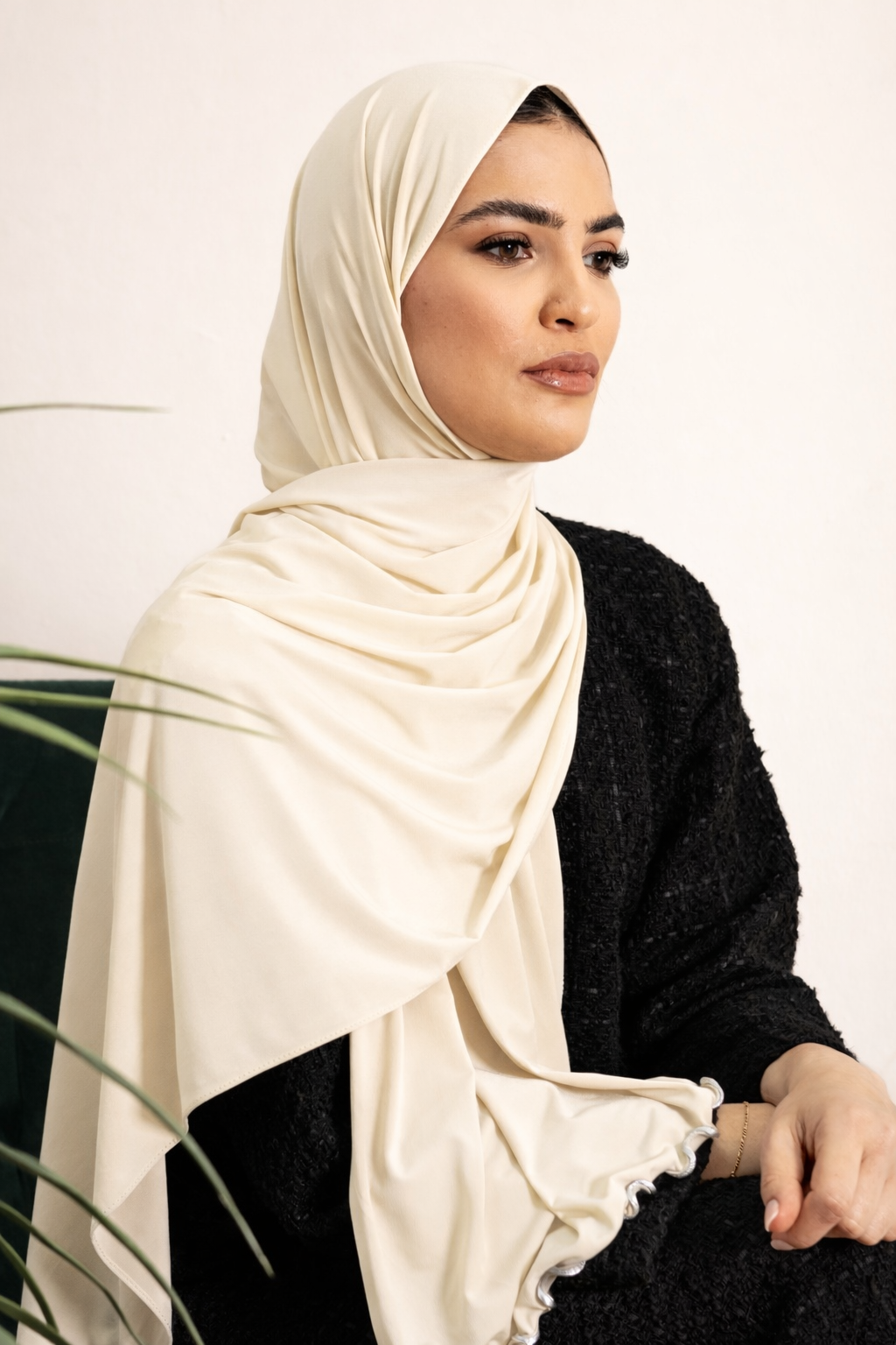 Luxury Liquid Jersey Long Hijab Frill