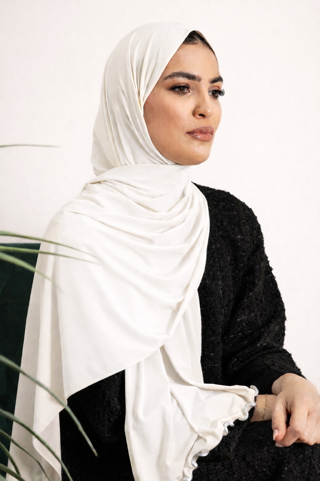 Luxury Liquid Jersey Long Hijab Frill