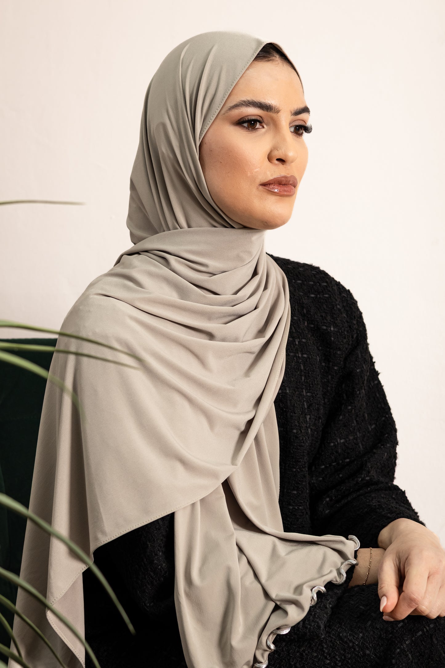 Luxury Liquid Jersey Long Hijab Frill