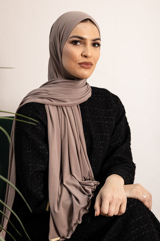 Luxury Liquid Jersey Long Hijab -Frill  (offer buy 3 get 1 free) can add plain Liquid in this offer