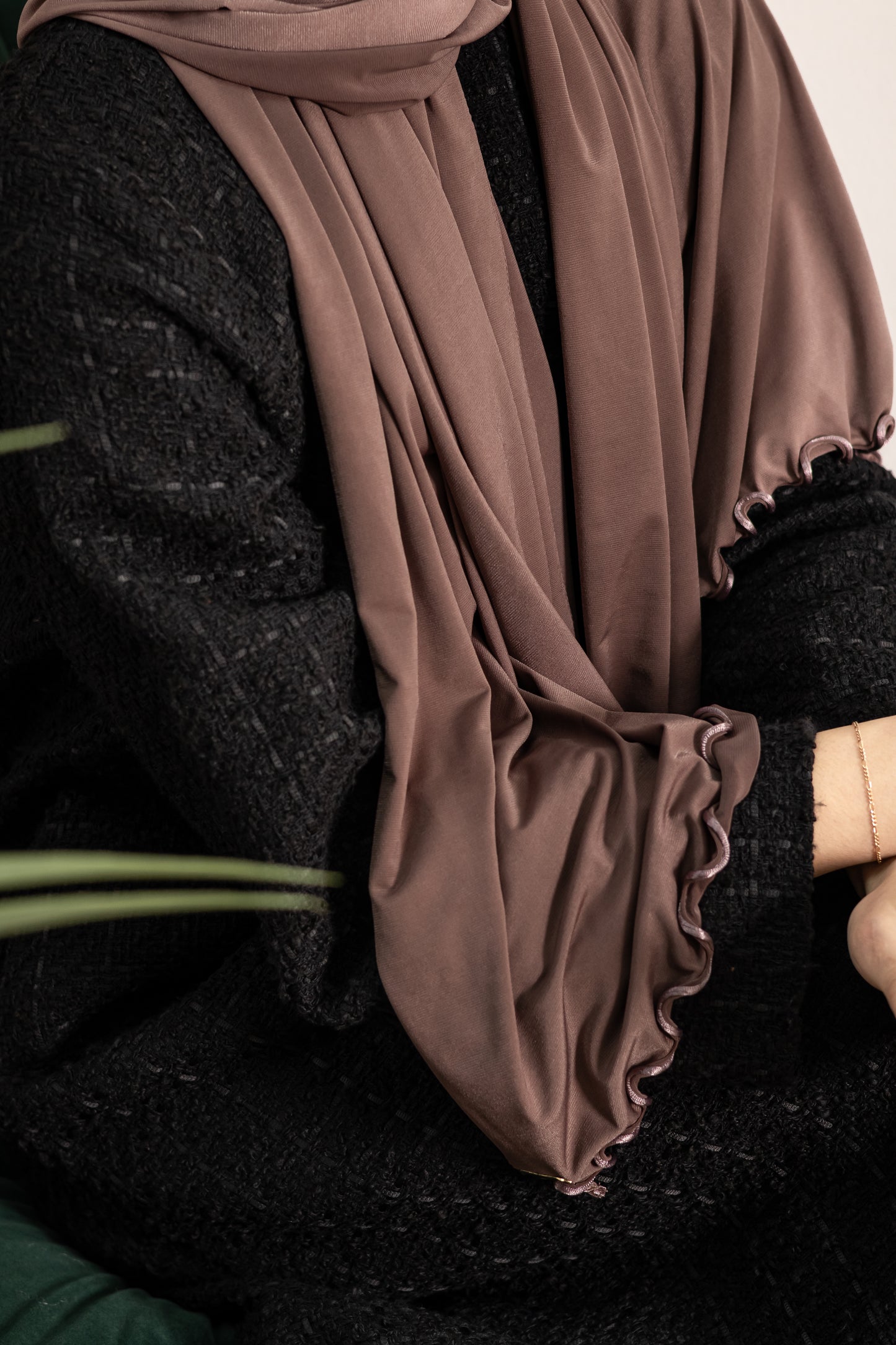Luxury Liquid Jersey Long Hijab Frill